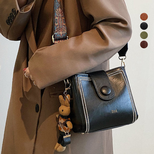 ✨Herbst-Winter-Serie✨👜Vintage Modetasche mit verstellbarem breitem Schulterriemen