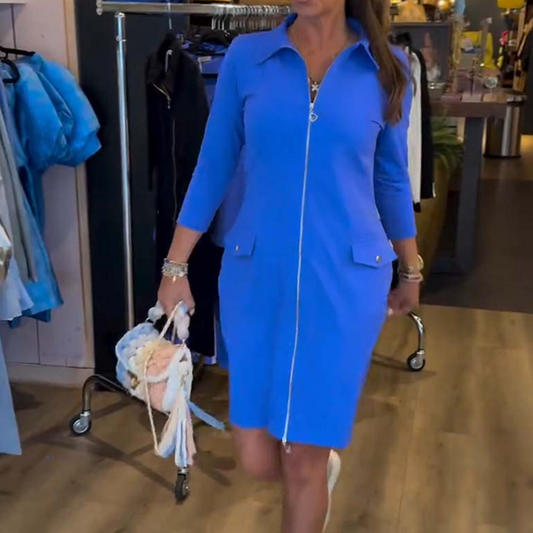 💥Elegant Hip-Hugging Zipper Dress