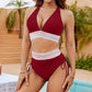 🔥Letzter Tag Spezial Preis €16.99!👙Hoch taillierte Bikini-Sets mit Bauchkontrolle und Farbblockdesign