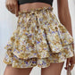 ✨Leichter Slimming-Rock mit floralen Rüschen und Stufen ✨