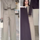 🎉2025 Neuheiten-Schnäppchen✨Damen-Set mit kurzem Revers und Hose mit hoher Taille