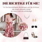 Damen zwei­teiliges Set: Oberteil mit Rundhalsausschnitt und bedrucktem Rock mit Gürtel