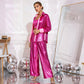 💕2025 HEISSER VERKAUF💐Paillettenblazer und weite Hose für Damen (3-teiliges Set)