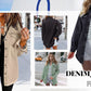 Damen-Jeansjacke mit zerrissenen Kanten