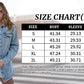 Damen-Jeansjacke mit zerrissenen Kanten