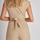 Ärmelloser Overall mit weitem Bein für Damen