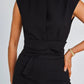 Ärmelloser Overall mit weitem Bein für Damen