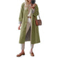 Einreihiger Trenchcoat mit Hemdkragen für Damen