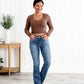 🍂Heiliger Gral Bauchfreie Bootcut-Jeans👖💥Befristetes Angebot: 50% Rabatt auf Bestellungen