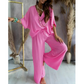 ✨2025 Neue💕Women's Casual Lose Solide Farbe Anzug