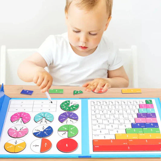 👍Montessori Magnetisches Buch-Bruchteil-Puzzle für Kinder🔥