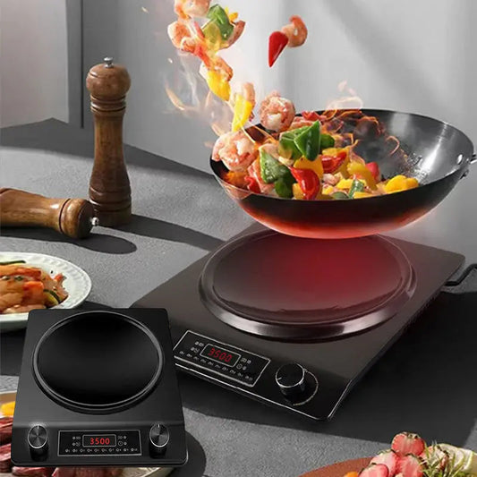 ⚡🔥 60% RABATT JETZT! ✨- Induktionskochfeld mit 3500W & 10 Temperaturstufen in Konkav-Form🔥Kostenloser Versand🔥