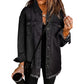 Damen-Jeansjacke mit zerrissenen Kanten