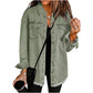 Damen-Jeansjacke mit zerrissenen Kanten