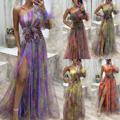 🌸Frühjahrs-Specials🌸 Damen Tüll Unregelmäßiges Kleid Kleider