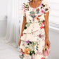 🔥 SOMMER-SALE: 50% RABATT! 🔥Kaskadenkleid mit Blumenmuster und mehreren Pflanzen