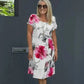 🔥 SOMMER-SALE: 50% RABATT! 🔥Kaskadenkleid mit Blumenmuster und mehreren Pflanzen