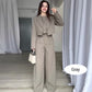 🎉2025 Neuheiten-Schnäppchen✨Damen-Set mit kurzem Revers und Hose mit hoher Taille