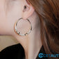 🌸🌸🌸Der Vorverkauf läuft!!! Wer zuerst kauft, bekommt zuerst!！！Circle Earrings with Zirconia