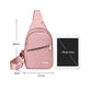 🔥 50 % RABATT ! 🛍️🎒 Leichte Metall-Brusttasche mit Reißverschluss und Kabeldurchführung – Exquisites Geschenk ✨🎁