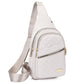 🔥 50 % RABATT ! 🛍️🎒 Leichte Metall-Brusttasche mit Reißverschluss und Kabeldurchführung – Exquisites Geschenk ✨🎁