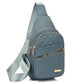 🔥 50 % RABATT ! 🛍️🎒 Leichte Metall-Brusttasche mit Reißverschluss und Kabeldurchführung – Exquisites Geschenk ✨🎁