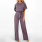 Jumpsuit mit hoher Taille und weitem Bein für Damen