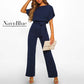 Jumpsuit mit hoher Taille und weitem Bein für Damen