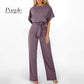 Jumpsuit mit hoher Taille und weitem Bein für Damen
