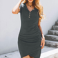 ⏳Zeitlich begrenzter Rabatt💥Women’s Casual Wrap Ruched Mini Dress
