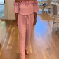 ✨2025 Neues Design🌸Schulterfreier Jumpsuit mit Volants