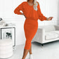 ⏳Begrenzte Zeit 50% Rabatt💥🍁2-teiliges Set für Damen: Ärmelloses Kleid & lockerer Pullover mit V-Ausschnitt