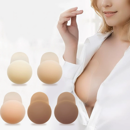 ✨Kaufen Sie 1 Paar, erhalten Sie 1 Paar gratis✨Nahtlose, selbstklebende Brustwarzenabdeckungen mit Push-up-Effekt für Damen