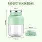 Kabelloser Smoothie-Mixer mit 1,3 L Becher – Ideal für Reisen, Büro & Fitness