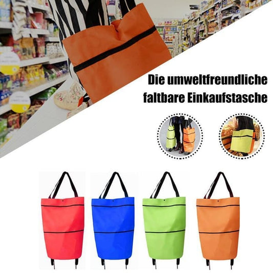 2 in 1 faltbarer Einkaufswagen