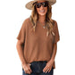🌸💐Kurzärmliges Stricktop in lockerer Passform für Damen