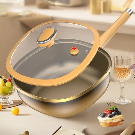 ⏳Zeitlich begrenztes Sonderangebot⏰Titan-Keramik Topf mit Deckel 🍳 | Anti-Haft 5x stärker | Für ALLE Herdtypen 🔥