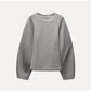 Damen Set: Slim-Fit Sweatshirt und Weite Hose