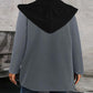 Fashion Color-blocked Hooded Zip-up Jacket
