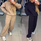 Damen Rundhalsausschnitt Lässiges Sport-Sweatshirt und Jogginghose 2-teiliges Set✈️ Kostenloser Versand