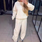 Damen Rundhalsausschnitt Lässiges Sport-Sweatshirt und Jogginghose 2-teiliges Set✈️ Kostenloser Versand