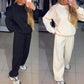 Damen Rundhalsausschnitt Lässiges Sport-Sweatshirt und Jogginghose 2-teiliges Set✈️ Kostenloser Versand