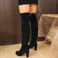 💗LETZTER TAG AKTION - 62% RABATT💗Elegante Overknee-Stiefel aus Kunstwildleder