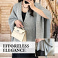 ✨ Damen Elegante Strick-Cardigan-Cape · Warme Modische Strickjacke mit Cape-Design