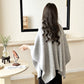 ✨ Damen Elegante Strick-Cardigan-Cape · Warme Modische Strickjacke mit Cape-Design