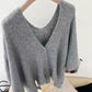 ✨ Damen Elegante Strick-Cardigan-Cape · Warme Modische Strickjacke mit Cape-Design