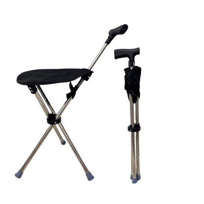 2-in-1 Gehstock mit Klappstuhl