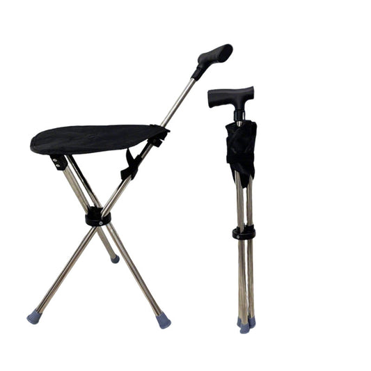 2-in-1 Gehstock mit Klappstuhl