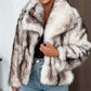 Damenmodejacke aus warmer Kunstfelloptik