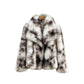Damenmodejacke aus warmer Kunstfelloptik